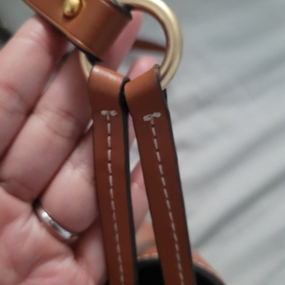 Tory Burch Aged Camello Leather Miller Crossbody - Picture 7 of 7